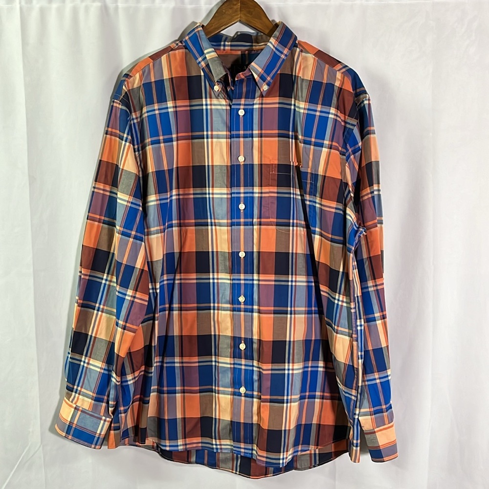 🛍 6 for $35 • Jos. A. Bank Plaid Tailored Fit Cotton Button Down Shirt